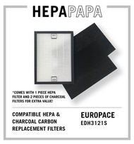 Europace EDH3121S Compatible Replacement Filters [Free Delivery] [HEPAPAPA]