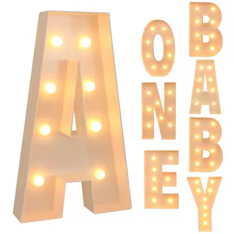 91.5CM Giant Letters Alphabet Letter LED Lights Frame Box Balloon Filling Box Wedding Valentine's da