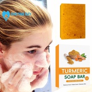 Turmeric & Lemon Cleansing Bar - Natural Brightening Soap With Citrus Scent For Refreshed Skin J1
