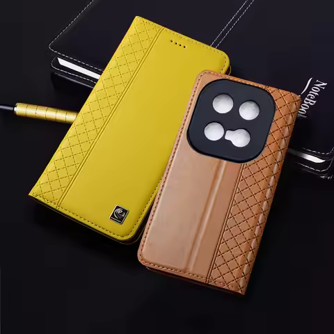 Genuine Leather Phone Case For Vivo iQOO 3 5 7 8 9 10 11 11S 12 13 15 Pro Napa inner Mesh Pattern Wa