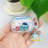 Beach Hangyodon Airpods Pro3 Case Airpods 4 Shockproof Cartoon Soft TPU Earphone Cover For Apple Air