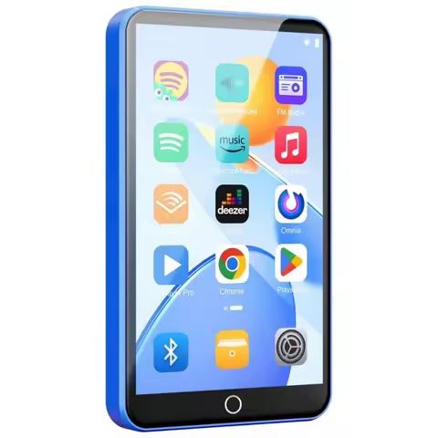 80GB(16GB+64GB) MP3 Player with Bluetooth and WiFi, Android MP3 & MP4 Players with 4" Touchscreen an