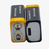 Rechargeable 9V Multimeter Instrument Toy Battery 15mah6F22 Lithium Ion USB High Capacity