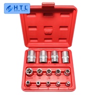 14Pcs E Type Torx Star Female Bit Socket Set Wrench Sockets E4-E24 for Home DIY Metalworking Auto Re