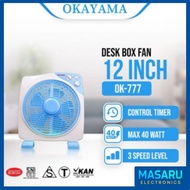 OKayama Desk Box Fan 12 Inch OK-777