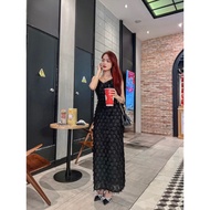 3D EMBROIDERED VOL PINK DRESS
