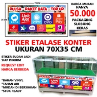 STIKER ETALASE KONTER