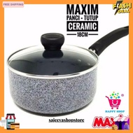 Maxim Neostone Saucepan + Glass Cover Ceramic Marble Free Shipping