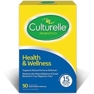 Culturelle Health & Wellness Daily Probiotic Supplement 15 B CFU 50 Count