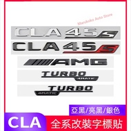 Benz CLA180 Tail Label Sticker CLA35 CLA200 Modified Letter Car Label Sticker 4MATIC Car Label Side 