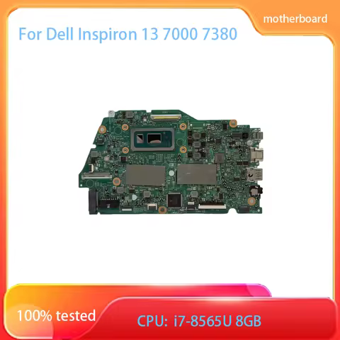 For Dell Inspiron 13 7000 7380 Motherboard 17945-1 i7-8565U 8GB RAM CN-0J9MM4
