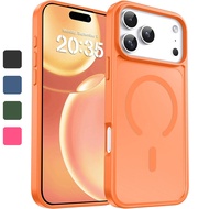 for iPhone 17 Pro Max Case Magnetic [Anti-Yellowing] Translucent Matte Shockproof Protective Case fo