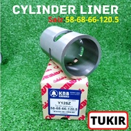 Racing Y125Z/Y125 (58-68-66-120.5) - Cylinder LINER Block Sleeve Engine (Tukir Blok)
