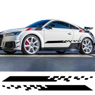 Car Sticker Side Door Racing Stripes Exterior Vinyl Decals Graphics Auto Accessories For Audi TT 8N 