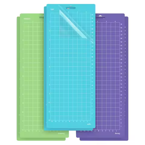 3 Pack 12x4.5 Inches Cameo Silhouette Cutting Mat for Cricut/Cameo Pvc Cutting Mat Cricut Joy Cricut