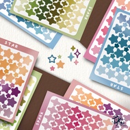 STAR & SPARKLE Sticker Sheet STAR & Glitter Sticker/ Glitter/ Kisscut/
