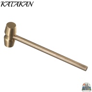 KATAKAN Gavel, Yellow Brass Hammer, Judge Auction Prop Judge Hammers Company