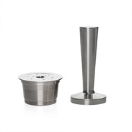 แคปซูลกาแฟแบบใช้ซ้ำได้ Pods ตัวกรองกาแฟสแตนเลสสำหรับคาเฟอีนสามหัวใจและเครื่องคลาสสิก Tchibo