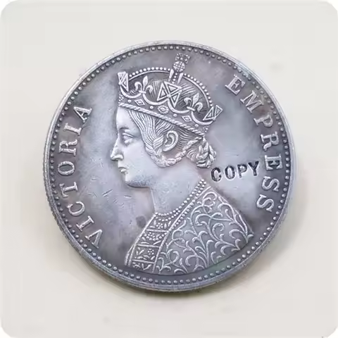 1891,1892 Indian states and kingdoms 1 Rupee - Victoria COPY COIN-replica coins collectibles Challen