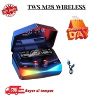 HEADSET BLUETOOTH WIRELESS M28 TWS GAMING V5.3 - EARPHONE HEADSET BLUETOOTH WIRELESS