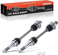 A-Premium Pair (2) Rear CV Axle Shaft Assembly Compatible with Yamaha Grizzly 660 YFM660F 4x4 2002,
