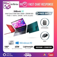 INFINIX InBook X1 Intel i3 10th Gen | Intel Core i3-1005G1 [8GB+256GB] PCIe SSD Laptop with 1 Year Warranty by INFINIX