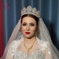 Mahkota Aura -  Mahkota Mewah Besar Berlian - Mahkota Pengantin / Mahkota Pengantin Besar