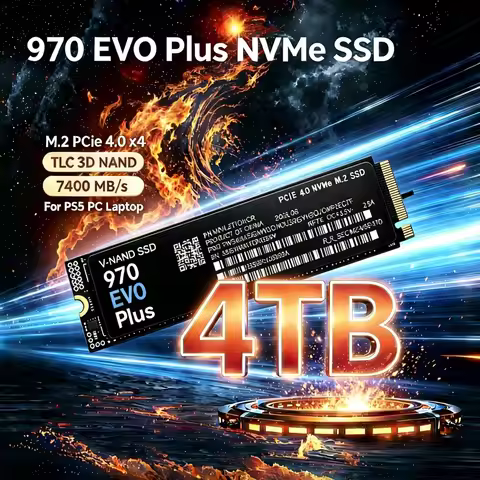 7400MB/s M.2 NVMe SSD 970 EVO Plus PCIe Gen4.0 X4 TLC 3D NAND 1TB 4TB Internal Gaming Solid State Dr