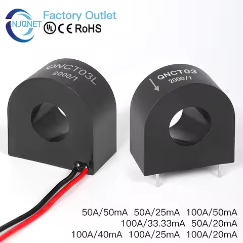 Miniature Precision Current Transformer QNCT03 50A 25mA 100A 50mA 100A20mA 100A/33.3mA 1:2000 1:4000
