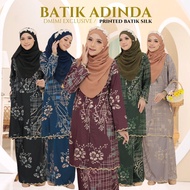 DMIMI Baju Kurung Adinda Batik Printed Material Granada Crepe Silk Baju Kurung Viral 2024