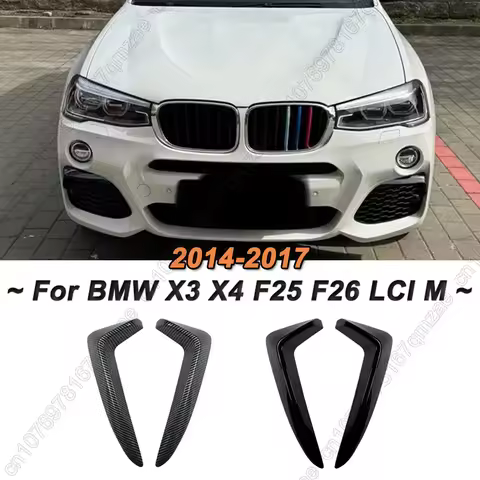 Front Bumper Wind Knife Modified Wind Knife for BMW X3 X4 F25 F26 LCI M Sport 2014-2017 Fog Lamp Cov