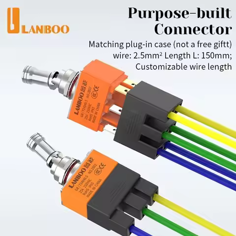 LANBOO 25A 12mm Pull Unlock Self-locking 2 3 Position Toggle Switch 3pin 4pin 6pin ON-OFF ON-OFF-ON