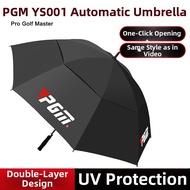 PGM|Foldable Golf Trolley 4-Wheel Hand Brake Umbrella Holder