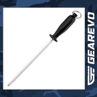 Giesser 10 inch Honing Rod with Black Handle (Made in Germany)