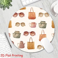 1PC 2D Flat Printed Watercolor Fashion Items Seamless Pattern Mouse Pad 1 Size Optional
