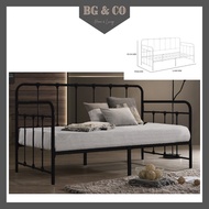 BG&CO Metal Single Daybed Single Day Bed Frame Metal Day Bed Single Metal Bed Frame Single Katil Day