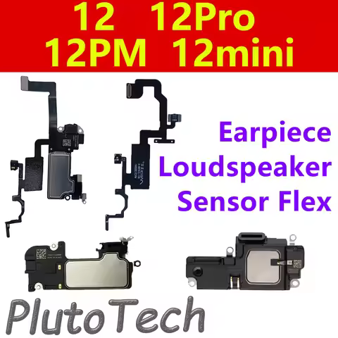 Earpiece Bottom Loud Speaker Flex Cable For iPhone 12 12Pro 12ProMax 12Mini Ear Speaker Sensor Flex 