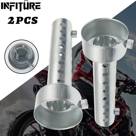 2Pcs Motorcycle Can DB Killer Noise Sound Eliminator Exhaust Adjustable 35mm/42mm/45mm/48mm/60mm