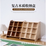 Desktop Display Stand Solid Wood Refrigerator Sticker Exhibition Stand Storage Exhibition Stand Crea
