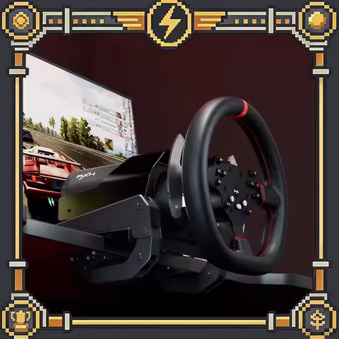 PXN V10 Pro Gaming Car Simulator Racing Gaming Steering Wheel Pedals Vibration Steering Wheel For PC