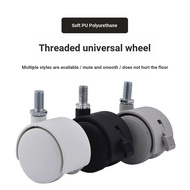 [3.3cm 5cm Caster] Screw Universal Wheel Color 8mm Cabinet Office Furniture Computer Station 2cm/5cm