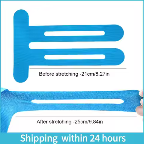 5Pcs Precut Kinesiology Tape Elastic Knee Athletic Tape Breathable Cotton Athletic Tape for Knee Sup