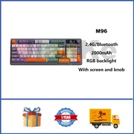 ZIYOULANG M96 Wireless Mechanical Keyboard 95%  RGB Custom Mute Keyboard with Screen and Knob