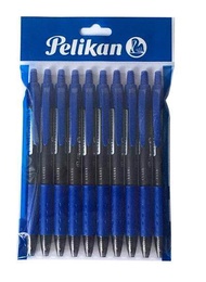 Pelikan ปากกาเจล 0.5 มม. (น้ำเงิน) pack 10 ด้าม