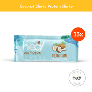 Heal Coconut Shake Protein Shake Powder - 15 Sachets Bundle (HALAL - Suitable For Meal Replacement, Dairy Whey Protein)