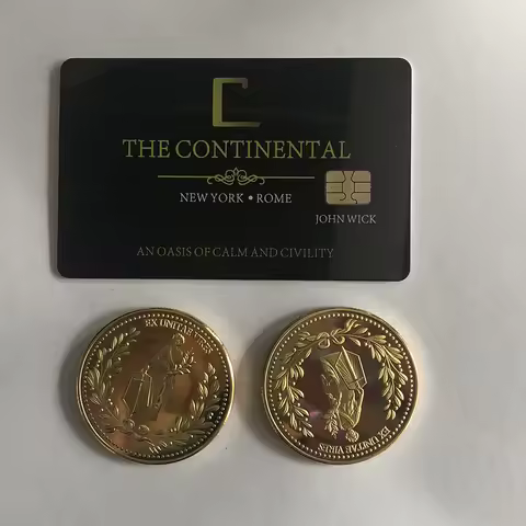 John Wick Cosplay Prop Continental Hotel Card Collection Gifts For Man Women Halloween Cosutme Acces