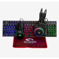 # MARVO CM416 LOOT40 - 4 IN 1 Combo [ KEYBOARD + MOUSE + MOUSE PAD + HEADSET ] #