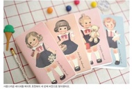 韓國Afrocat paper doll mate pocket book 3 復古娃娃 口袋筆記本 手帳 記事