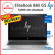 HP EliteBook 840 G5 14” FullHD Notebook Intel Core i5-8365U RAM 64GB NVMe 1TB SSD  W11Pro Used 30 Da