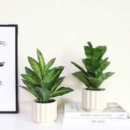 High-End Artificial Flowers Potted Plants Ceramic Ornaments Bedroom Decoration Artificial Flowers Ev